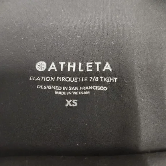 Athleta Elation Pirouette 7/8 Tight Women's Medium Skinny Stretch Legging - Picture 6 of 12